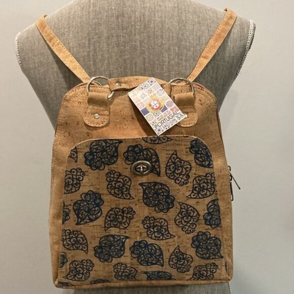 We Are Portugal Cork Brown Brown Cork backpack and wallet - Picture 4 of 16